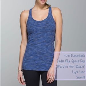 Lululemon COOL RACERBACK CRB Blue Space Dye 4